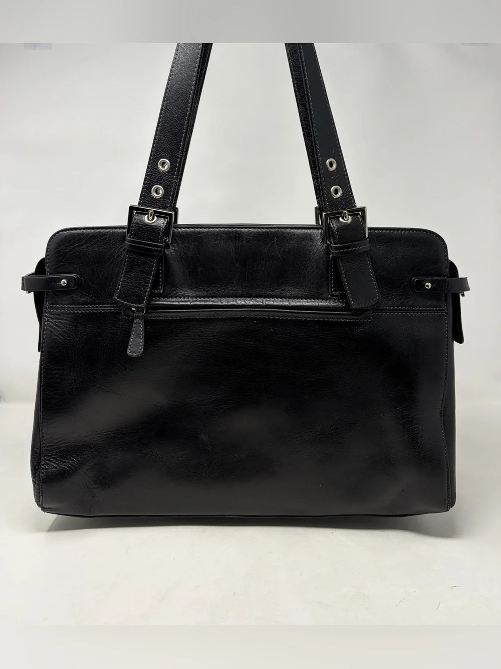 Vintage Y2K Marshall Fields Leather Briefcase Tote